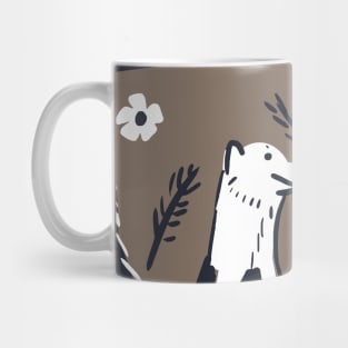 Fisher Martens Pattern in tobacco brown Mug